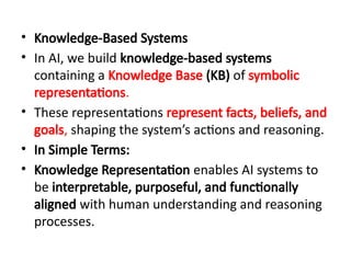 Knowledge Representation and Reasoning UNIT -I | PPTX