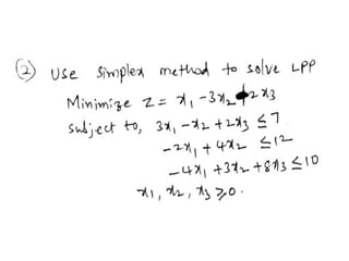 dual simplex method to find Max Z and conversion of standard form to ...