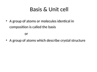 Basis Structure CONSTITUTION OF ALLOYS AND PHASE DIAGRAMS | PPT