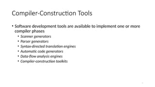 compiler design ppt unit 1 introductions | PPTX