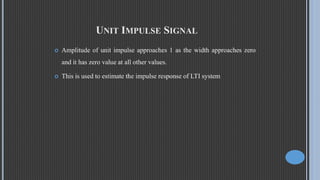 Elementary signals | PPTX | Physics | Science