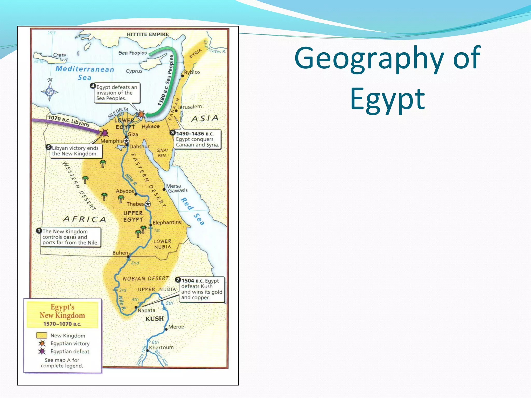 Geography of
Egypt
 