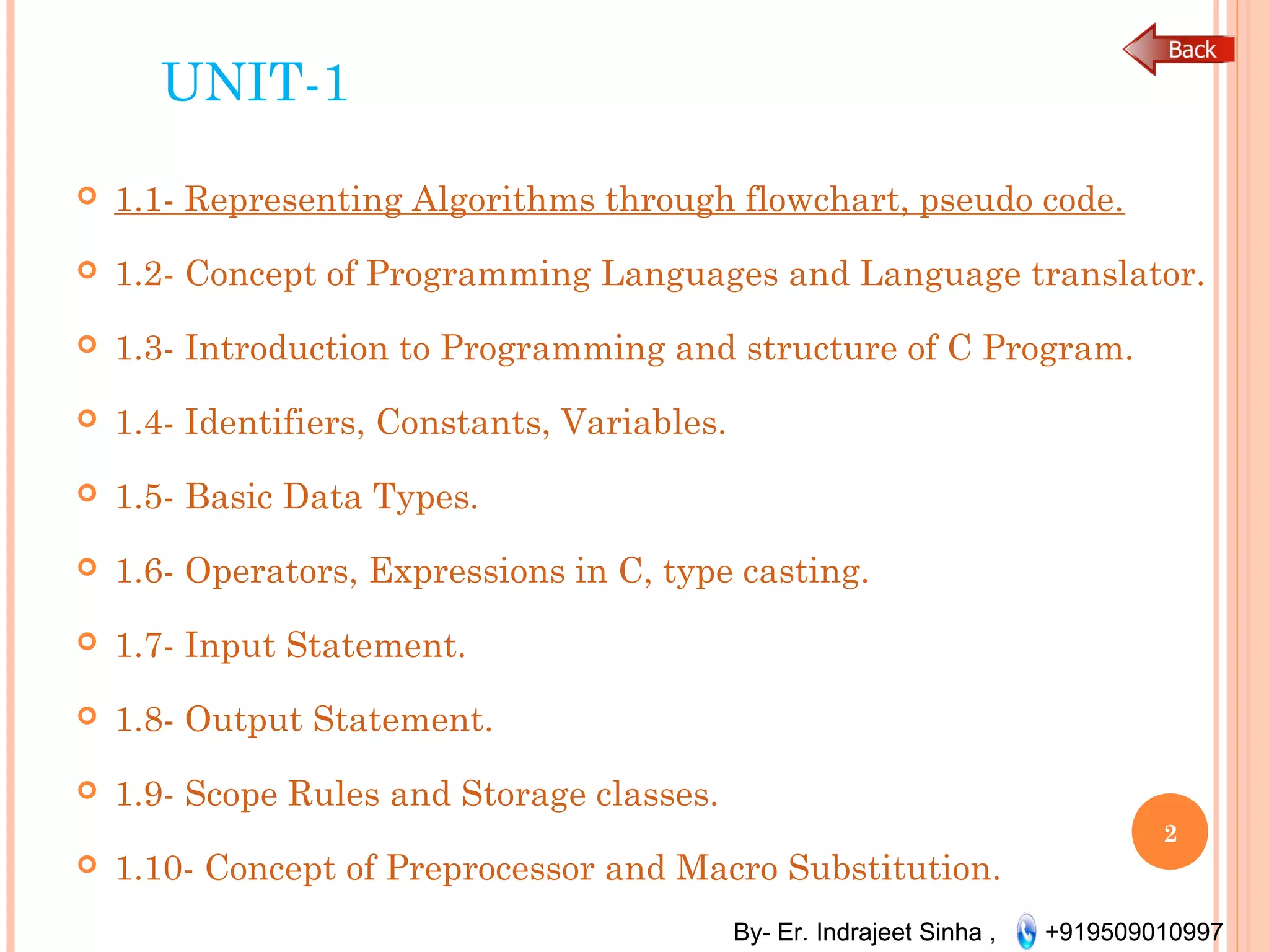 Programming in c | PPT