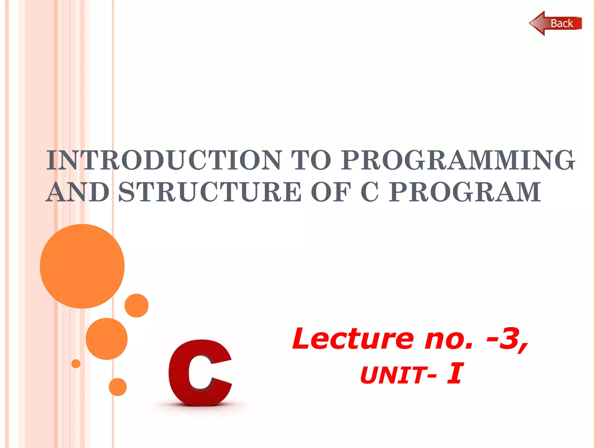 Programming in c | PPT