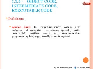 source code vs executable code: definition,... Programming in c | PPT