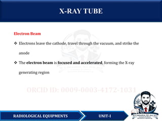 First Ray Block RADIOLOGICAL EQUIPMENTS-UNIT-I- X-RAY BLOCKDIAGRAM & X-RAY TUBE | PDF