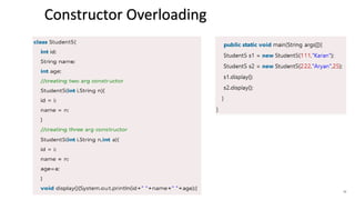 48
Constructor Overloading Example
 