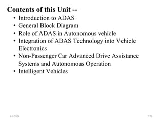 Comprehensive Introduction to Advanced Driver Assistance Systems (ADAS ...
