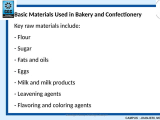 Introduction to bakery science and its basic concepts | PPTX