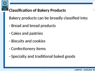 Introduction to bakery science and its basic concepts | PPTX