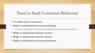 Unit - I Consumer behaviour for Management .pptx