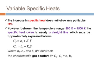 Specific Heat Non Examples Acutal Cycles and Their Analysis - Unit-I | PPT