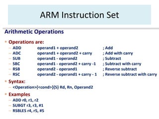 ARM Instruction Set
 