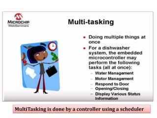 MultiTasking is done by a controller using a scheduler
 