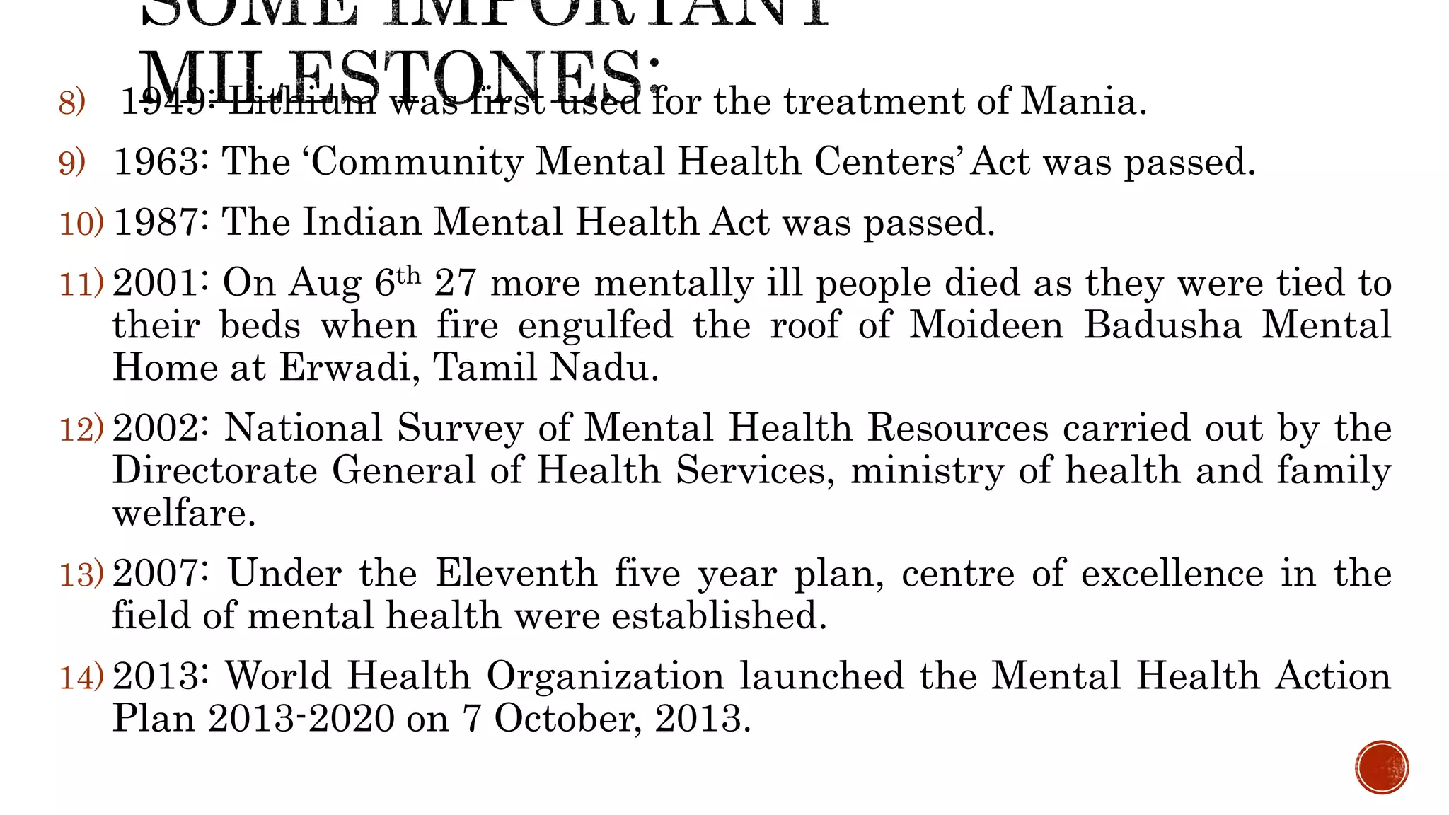 Evolution of Mental Health Services | PPTX
