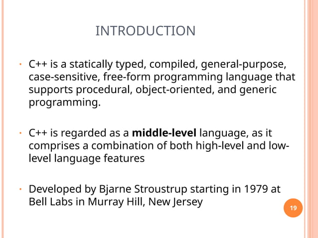 Unit - I Fundamentals of Object Oriented Programming .pptx