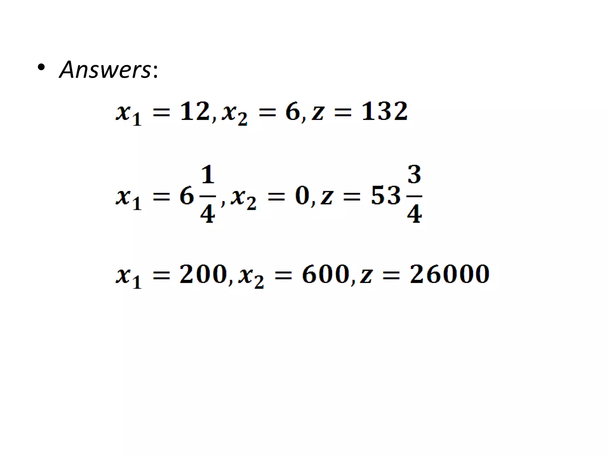 • Answers:
 