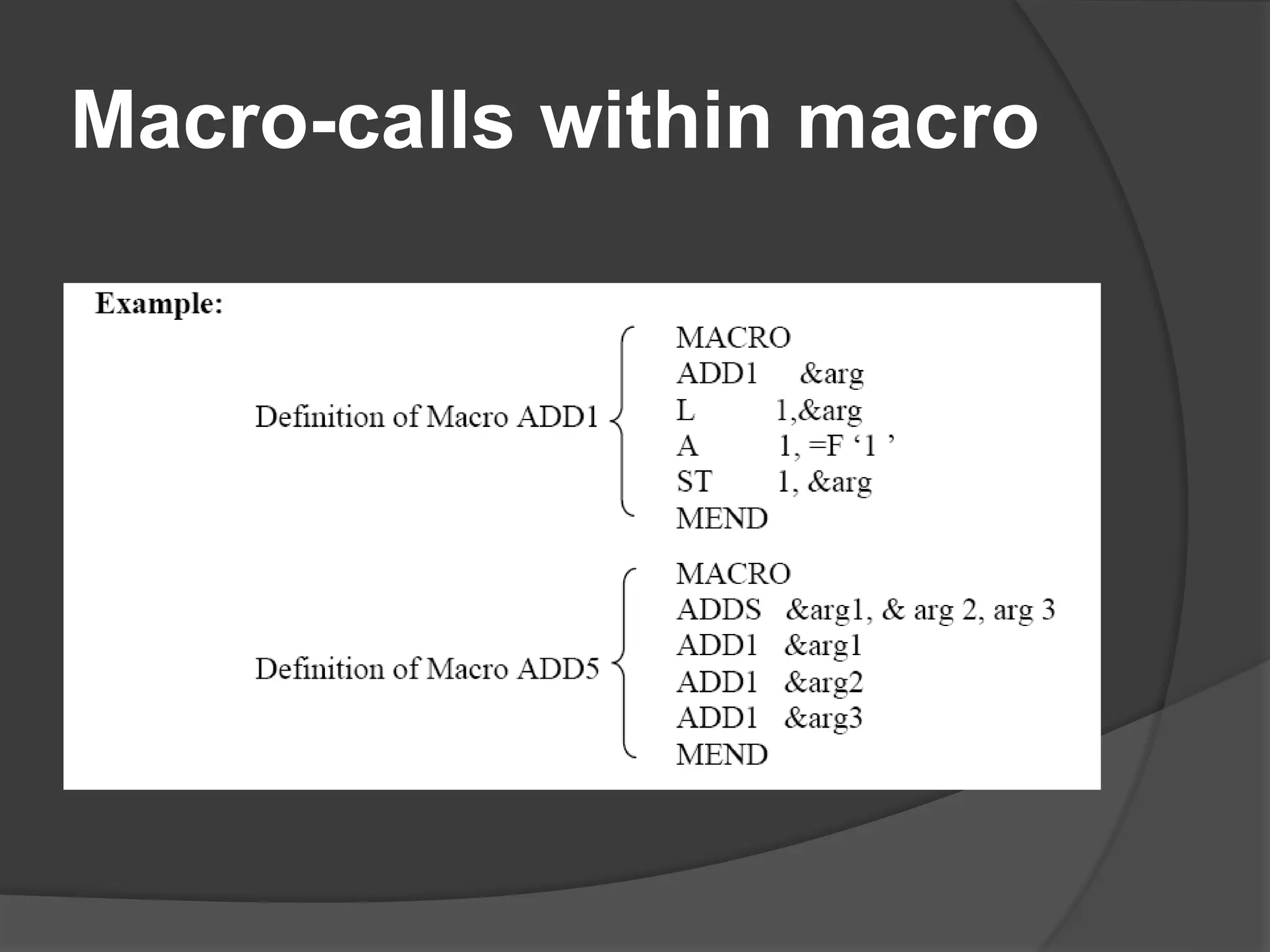 Macro-calls within macro
 