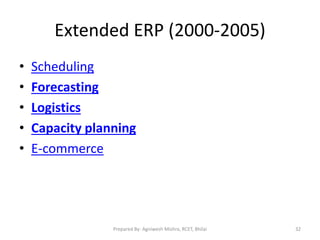 Enterprise Resource Planning(ERP) Unit – ii | PDF