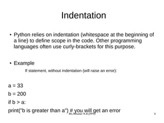 basic of desicion control statement in python | PDF