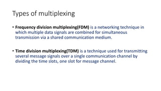 OSI model - physical layer,Transmission medium, switching mechanisms ...