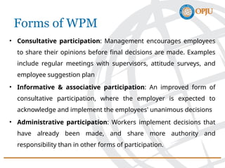 Workers participation in Management and Industry | PPTX