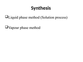 Semiconductor nanoparticles metal application.pptx