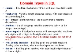 SQL data types: INT, VARCHAR, CHAR,.pptx