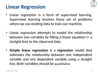 UNIT- II Machine Learning Essentials for 2nd years | PPT