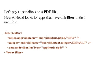 Unit - II - AAD PPT.pptx Android User Interface Design | PPTX