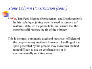 UNIT - II-II STONE & LIME COLUMN AND THERMAL METHODS.ppt
