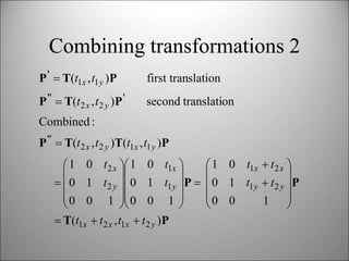 Translation Transformation Computer Graphics Computer Graphics transformations | PPTX
