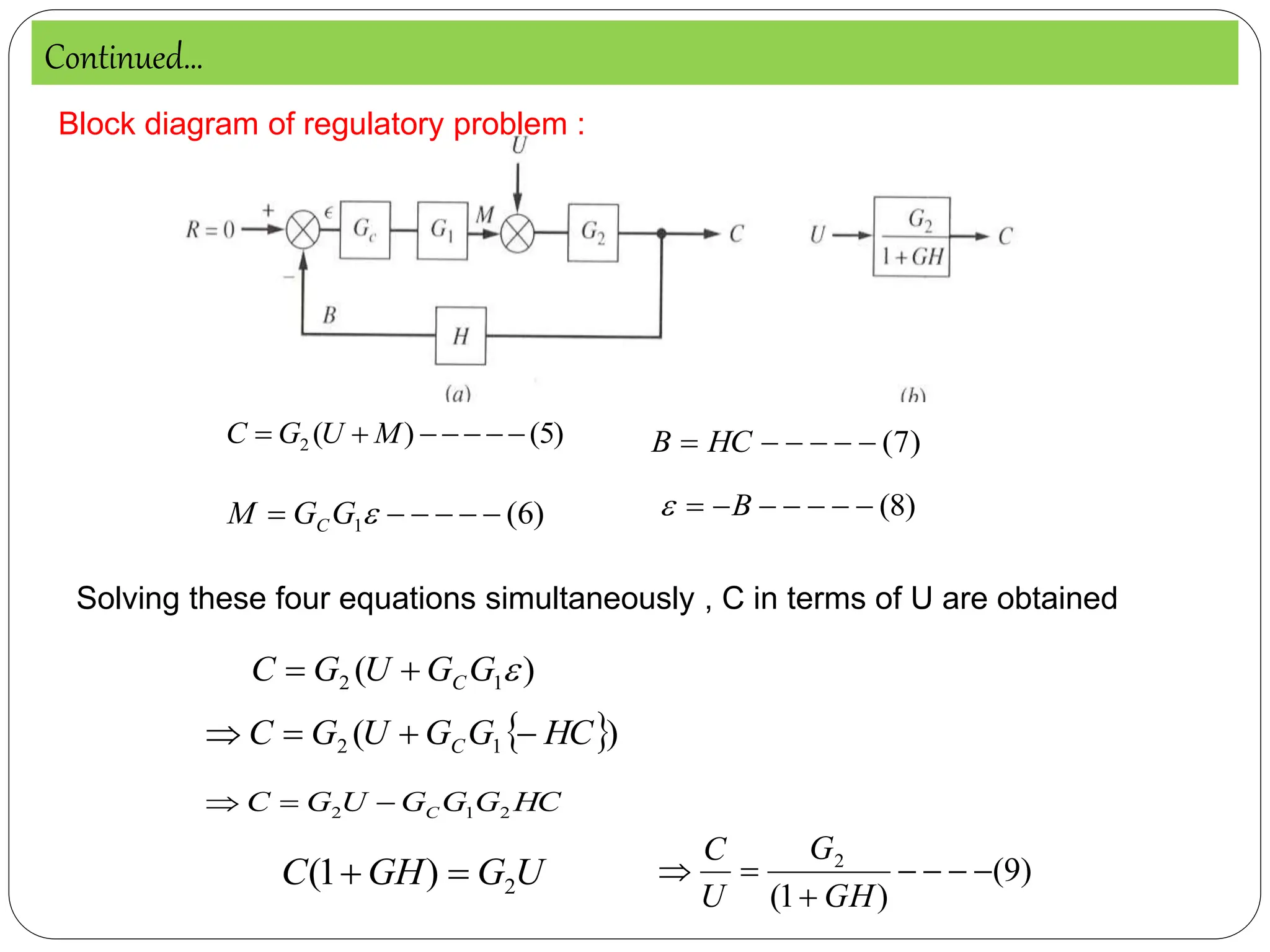Closed loop control systems block diagrams | PPTX