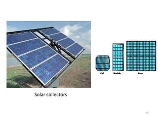 18
Solar collectors
 