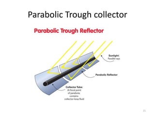 Parabolic Trough collector
21
 