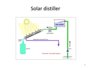 Solar distiller
40
 