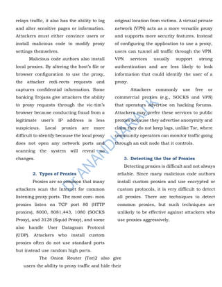Comprehensive Overview of Attacker Proxy Usage, Tunneling, and ...