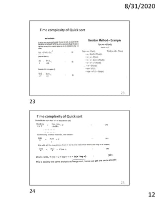 Unit ii divide and conquer -1 | PDF
