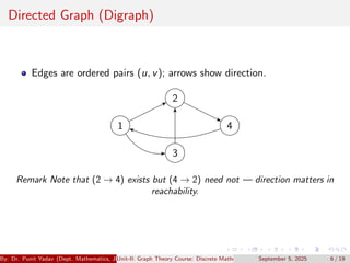 Digraph Discrete Math Arrows Maths ppt for students to learn new concepts in simple and easy way | PDF