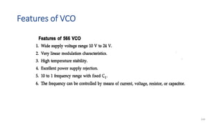 Features of VCO
144
 
