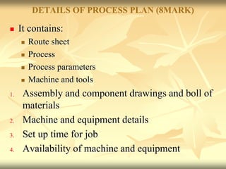 PPC-Unit III- PRODUCT PLANNING AND PRODUCT CONTROL