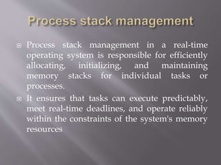 Memory Management in real time operating system | PPTX