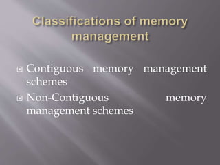 Memory Management in real time operating system | PPTX
