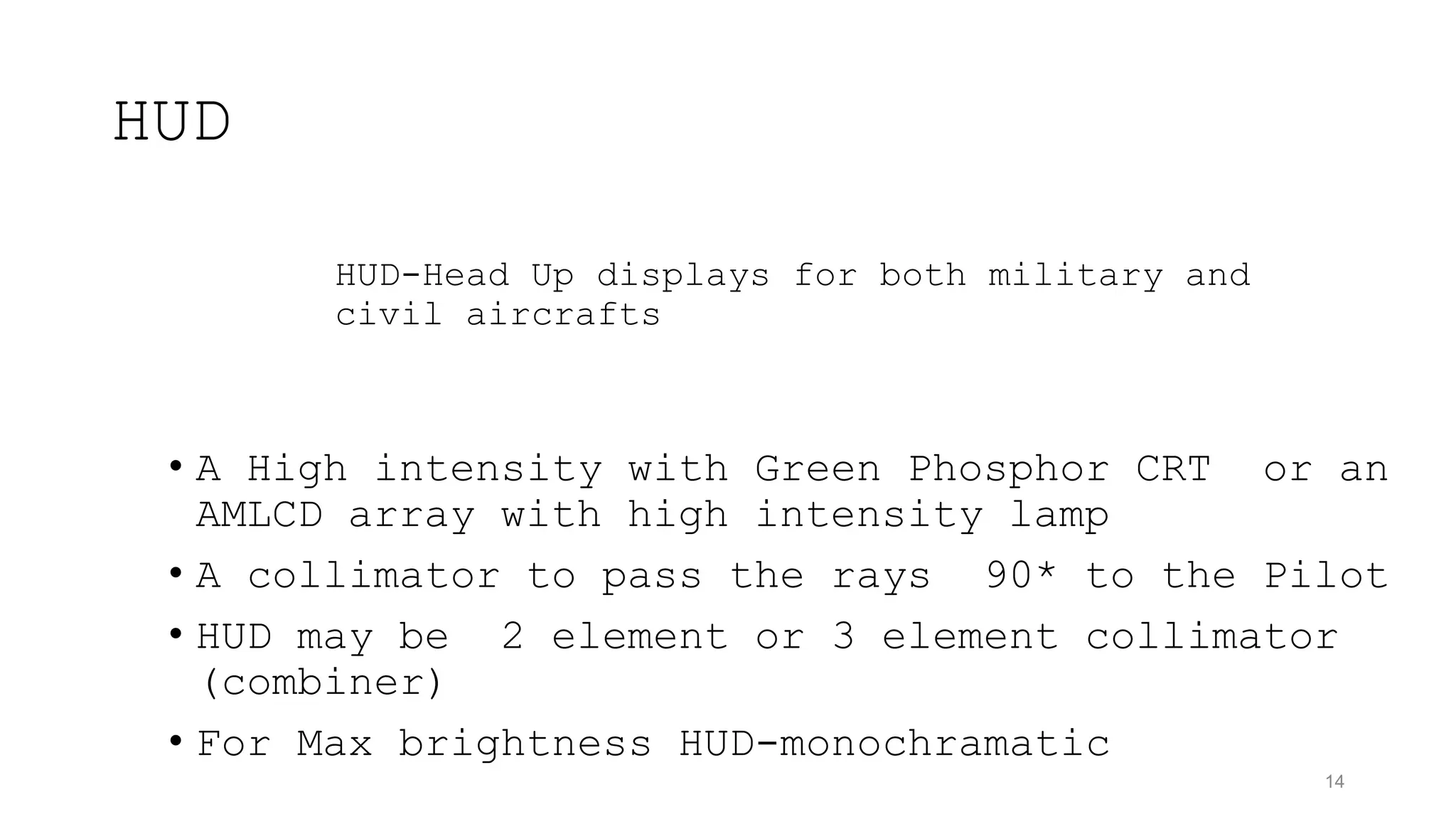Heads up display and Types of flight controls.pptx