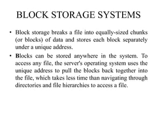 UNIT-III STORAGE Networking Technologies .PPT