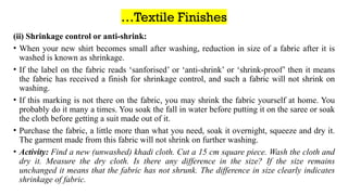 Shrinking Process Dyeing Process of Textile for Dyes and Pigments | PPTX