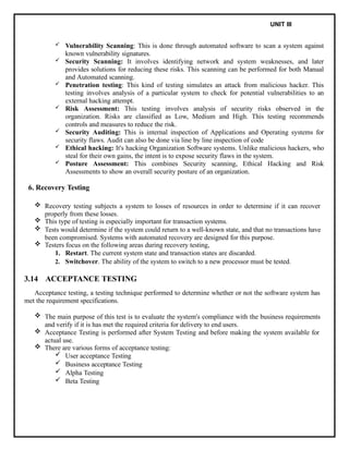 UNIT-III 19CS408T - Software Testing Notes | PPTX