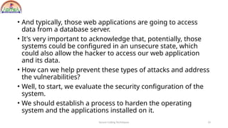 secure coding techniques unit-iii material | PPTX