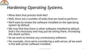 secure coding techniques unit-iii material | PPTX