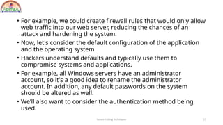 secure coding techniques unit-iii material | PPTX